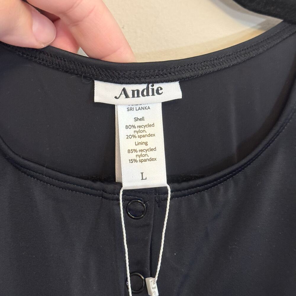 Andie Swimsuit Black Large NWT - Picture 6 of 8